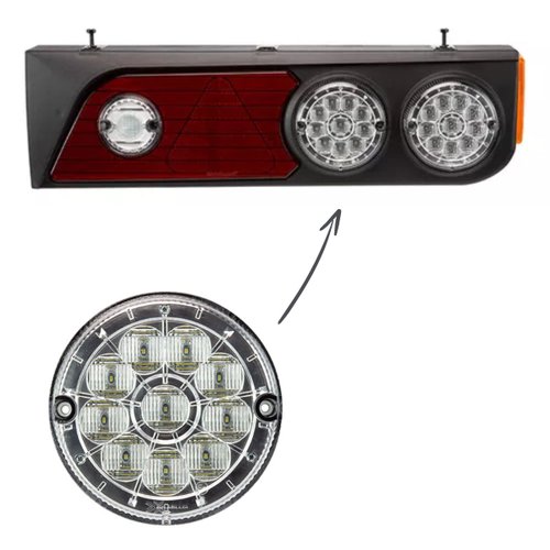 Lanterna Traseira LED Braslux 24V Freio Original Librelato
