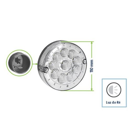 Lanterna Traseira LED Braslux 24V Ré Original Librelato