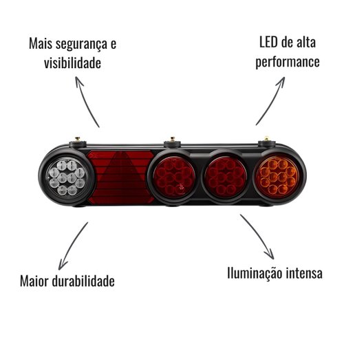Lanterna Traseira LED Braslux Trailer Direito Librelato