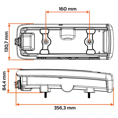 Lanterna Traseira LED Gauer Direito Volvo VM FM FH