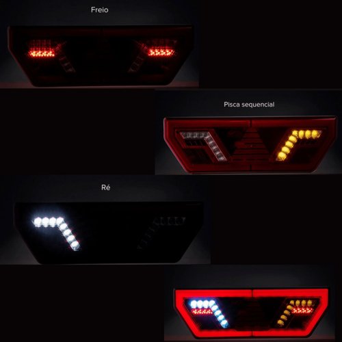 Lanterna Traseira LED Iva Esquerdo 24V Multifunção Universal