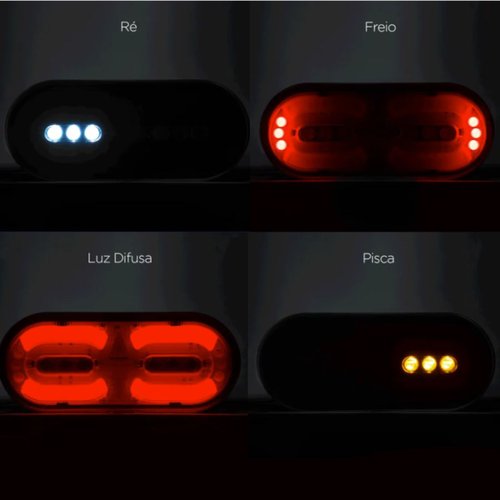 Lanterna Traseira LED Iva 24V Direito Esquerdo Universal