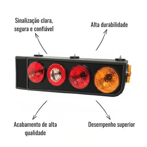 Lanterna Traseira Multilight Direito Com Aba Randon 02-09