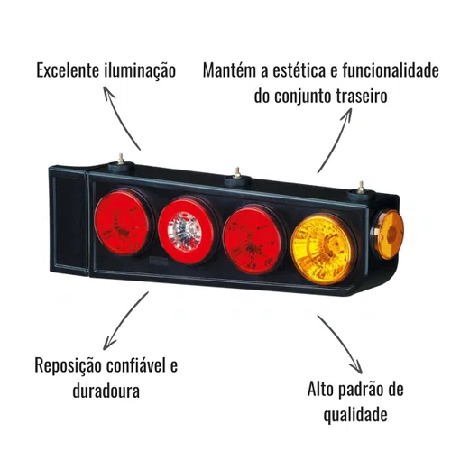 Lanterna Traseira Sinalsul Direito Randon 2002 a 2009