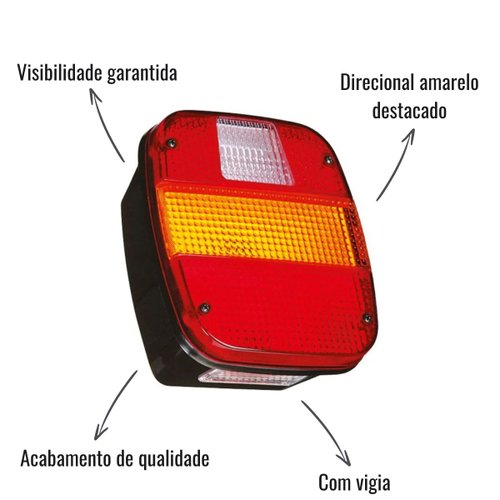 Lanterna Traseira Sinalsul Esquerdo C/Vigia VW Ford Cargo