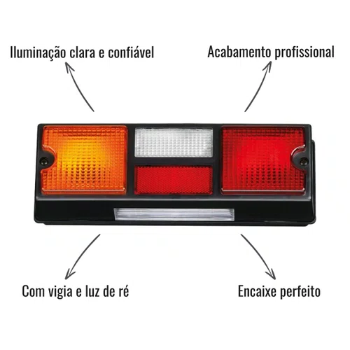 Lanterna Traseira Sinalsul Esquerdo Com Vigia Scania 113 142