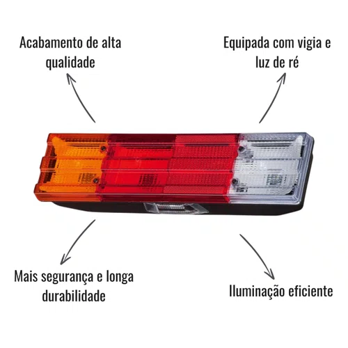 Lanterna Traseira Sinalsul Esquerdo Mercedes-Benz 1998 >