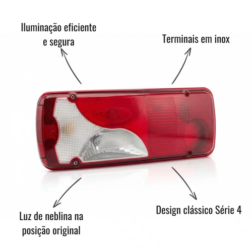 Lanterna Traseira Sinalsul Esquerdo Scania Série 4