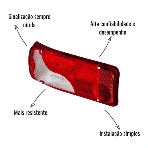 Lente Lanterna Traseira Sinalsul Esquerdo Scania Série 4