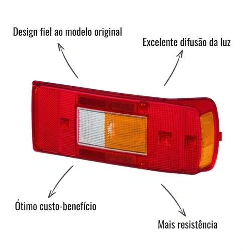 Lente para Lanterna Traseira Sinalsul Volvo VM FH FM NH