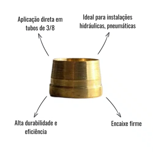 Luva Anilha Planalto 3/8 10 Unidades