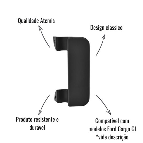 Maçaneta Externa da Porta Atemis LD/LE S/Chave para Ford Cargo GI
