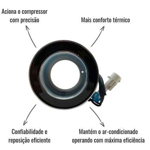 Magnético Compressor Delphi CVC 12V Astra Celta Palio Doblò
