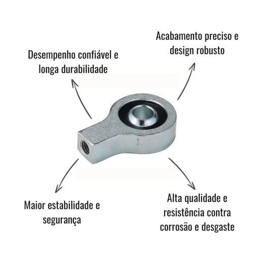 Mancal Balão Ar Dianteiro Cabine Edreaza M16 Scania Série 4 P/R