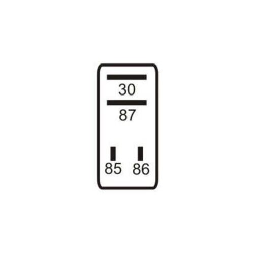 Mini Relé Auxiliar DNI 0123 12V 30A 4 Terminais Sem Suporte