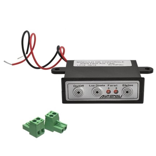 Módulo Controle Estrobo Farol LED Autopoli 12/24V 9 Efeitos
