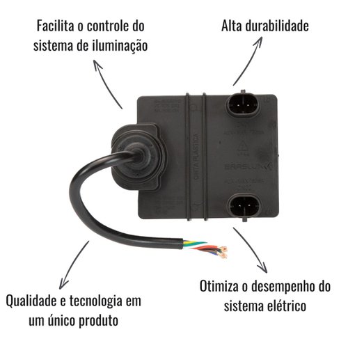 Módulo Controle LED DCL Plus + Flasher Braslux 12/24V 7 Vias