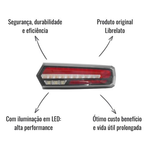 Módulo LED Lanterna Traseira Braslux Direito Librelato Evolut Original
