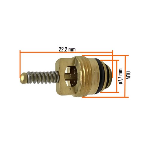 Núcleo de Válvula Schrader Royce Connect Rosca M10