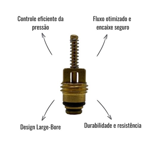 Núcleo de Válvula Schrader M8 Large Bore Fiesta Ka Ranger