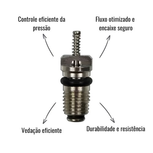 Núcleo Válvula Schrader Compressor M16 Royce Connect 5 Unid