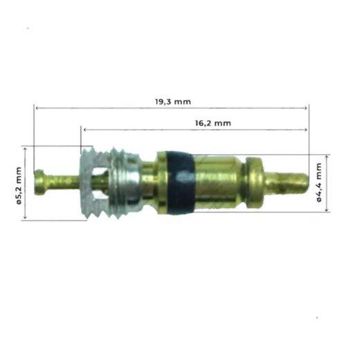 Núcleo Válvula Schrader Royce Connect Rosca 5V1 5 Unidades