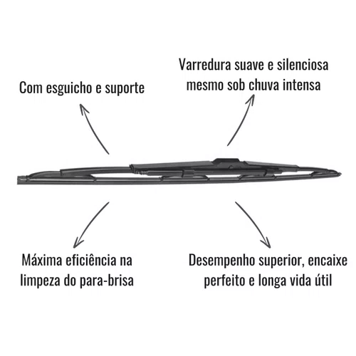 Palheta Limpadora DNA 28706 C/Esguicho Volvo FH Scania S5