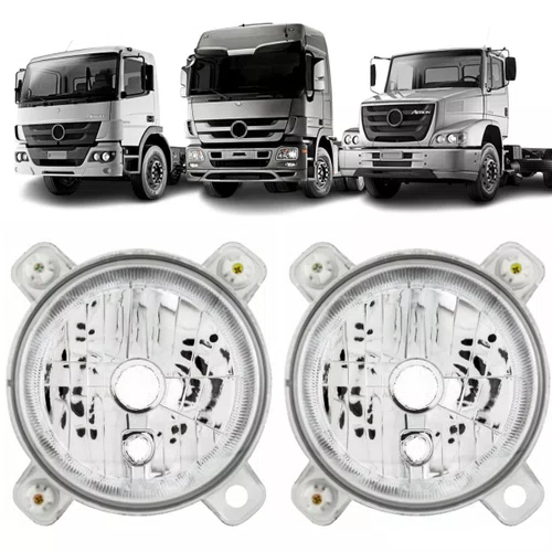 Par Bloco Farol Baixo Nino H7 para Atego Atron Actros