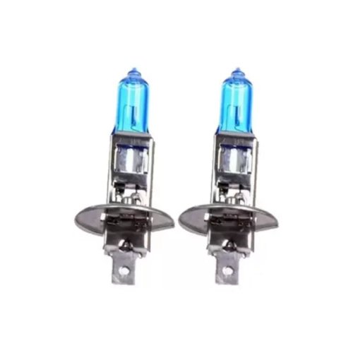 Par de Lâmpadas Qualyten Efeito Xenon H1 55W 12V 8500K Super Branca
