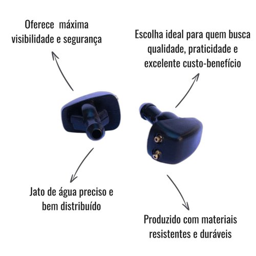 Par Esguicho Brucutu Para-brisa DNA Ford Cargo a partir 2011