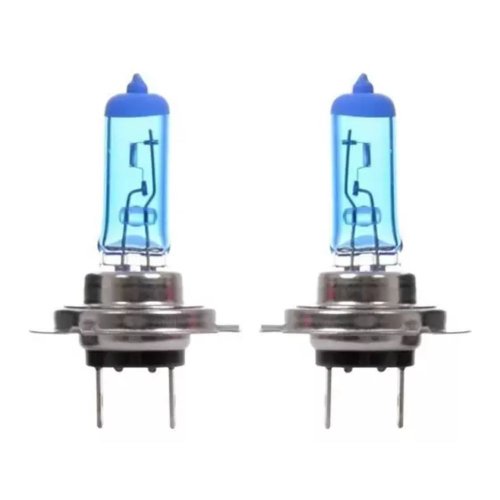 Par de Lâmpadas Qualyten Efeito Xenon H7 55W 12V 8500K Super Branca