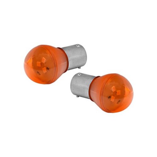 Par Lâmpada LED Autopoli Amarelo 12V 3W BAU15S 1 Polo Y