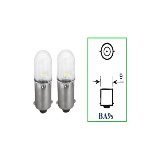 Par Lâmpada LED Autopoli Branco 24V 0,9W BA9 (69)