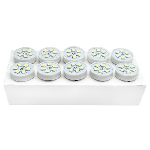 Lâmpada LED Autopoli Branco 12V 1,8W BA15S (67) 10 Unidades