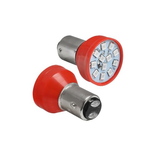 Par Lâmpada LED Autopoli Vermelho 12V BAY15D (1034)