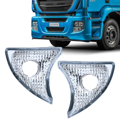 Par Lanterna Dianteira Pisca Gauer Cristal Iveco Stralis