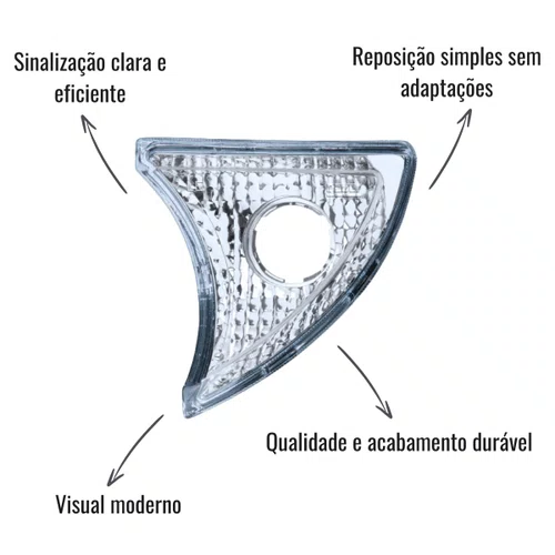 Par Lanterna Dianteira Pisca Gauer Cristal Iveco Stralis