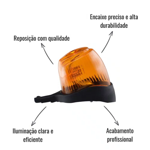 Par Lanterna Pisca Paralama Sinalsul Amarela MB 1984 +