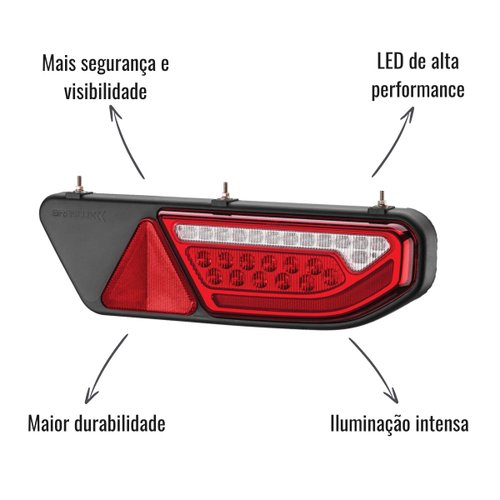Par Lanterna Traseira LED Braslux Duct Wide Rodotécnica