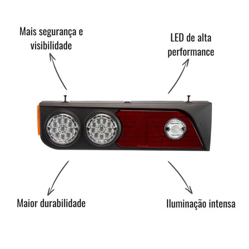 Par Lanterna Traseira LED Braslux Original Librelato