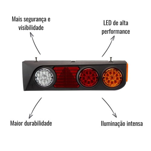 Par Lanterna Traseira LED Braslux Original Librelato