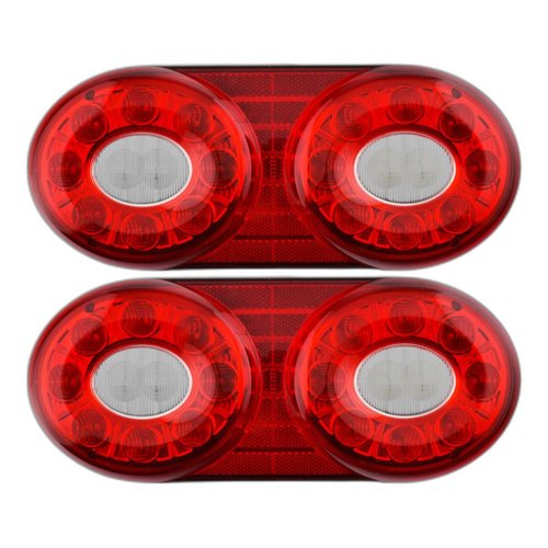 Par Lanterna Traseira LED Braslux Style Randon Metalizado