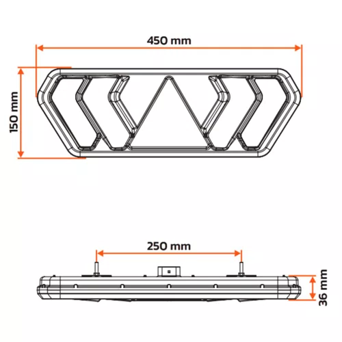Par Lanterna Traseira LED IVA 24V Guerra + Chicotes