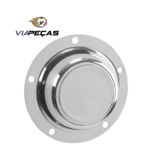 Par de Tampa Cubo Cromada com 5 Furos Grande - IMPORTADA