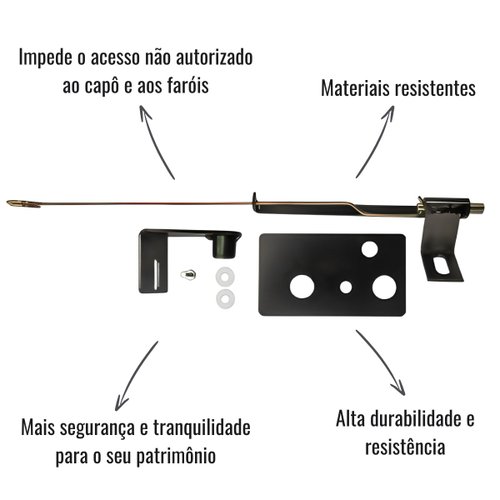 Par Trava Antifurto Capô Farol Vtruck Scania NTG 2019