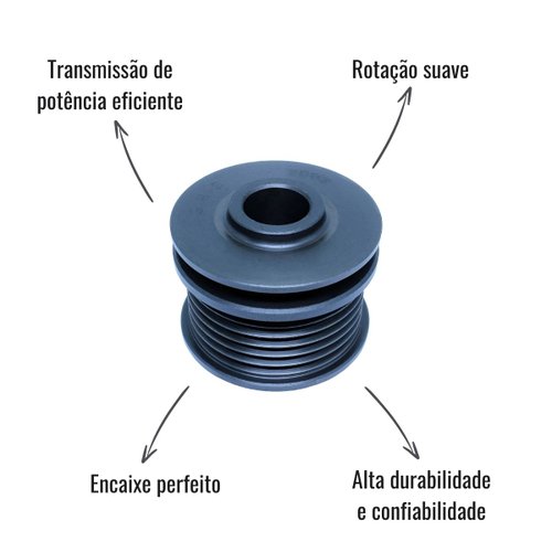 Polia Alternador Unifap 3.412 6PK Volkswagen Fox Golf Polo