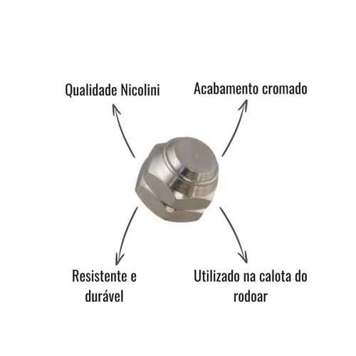 Porca para Calota de Rodoar Nicolini