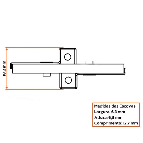 Porta Escova Alternador Unifap 2.202/2 Ford F1000 F4000