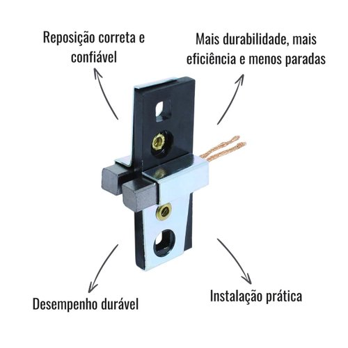 Porta Escova Alternador Unifap 2.202/2 Ford F1000 F4000
