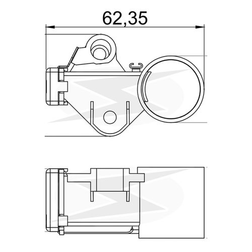 Porta Escova do Alternador Chevrolet Astra Corsa Kadett S10